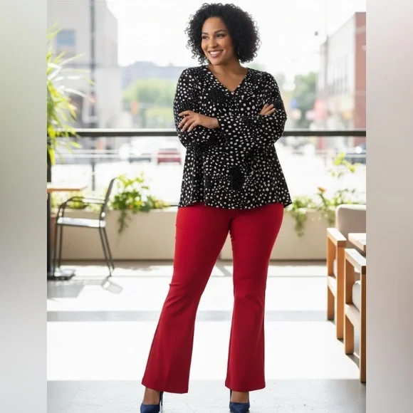 East 5th Black/White circle Blouse size 2X - Picture 14 of 14